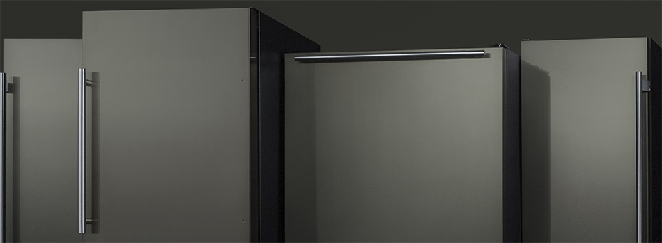 UNIVERSALBLUE Réfrigérateur Combi 185 cm - Verre noir, Système sans gel, Congélateur, Silencieux, Capacité totale 320 L