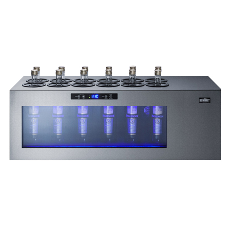Commercial tabletop wine chillers