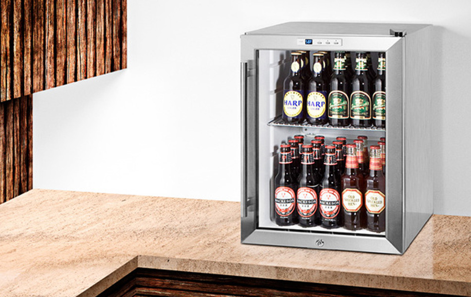 wine and beer bottle fridge