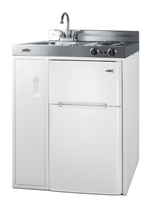 Summit Appliance 60 in. Compact Kitchen in White