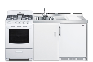 Summit Appliance 48 in. Compact Kitchen in White C48EL1P - The Home Depot