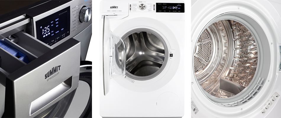 How to load and use a washer dryer combination laundry machine