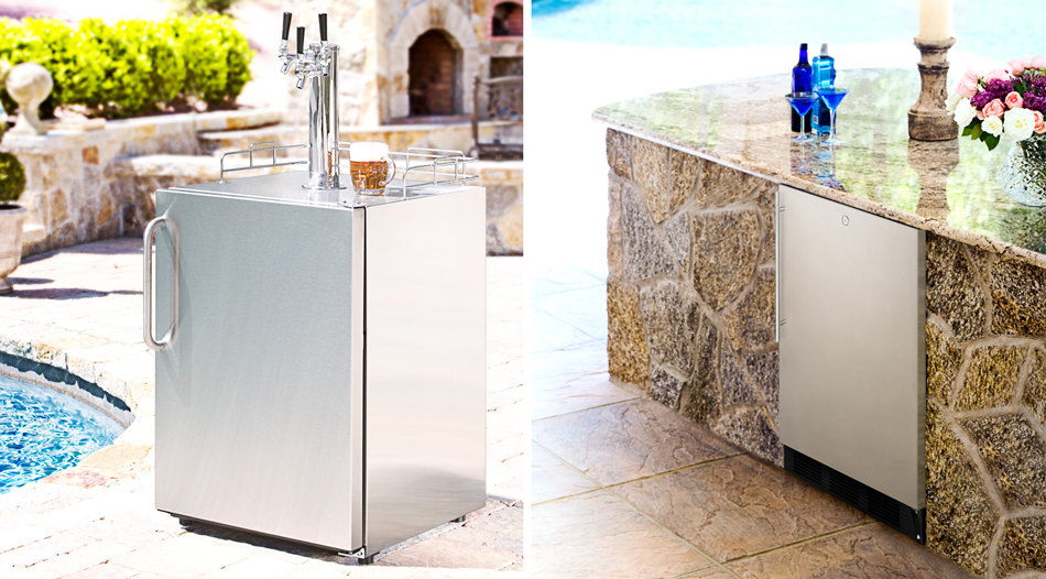 Summit Appliance Outdoor Freestanding and Undercounter Refrigeration