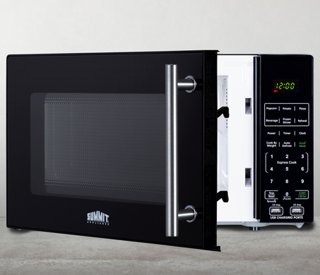 Summit MRF6BK2SSA Microwave & Refrigerator Combination with Allocator