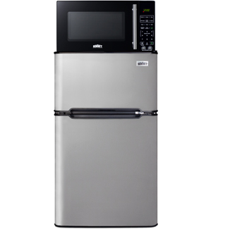 Summit Appliance All-In-One Combo Kitchens 5.1 Cubic Feet Kitchenette Mini  Fridge with Freezer