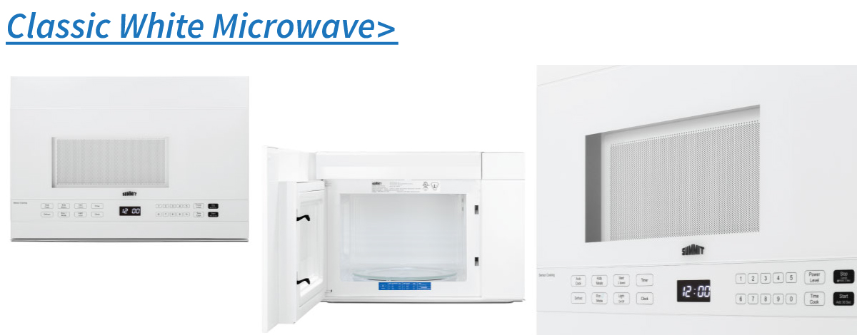 MHOTR241W -Classic White Microwave