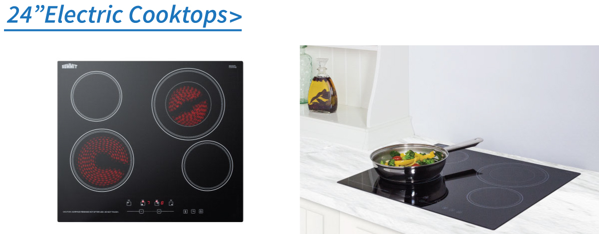 24" Electric Cooktops 