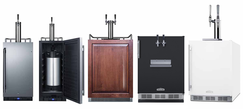 Multiple Summit Appliance Kegerator Options