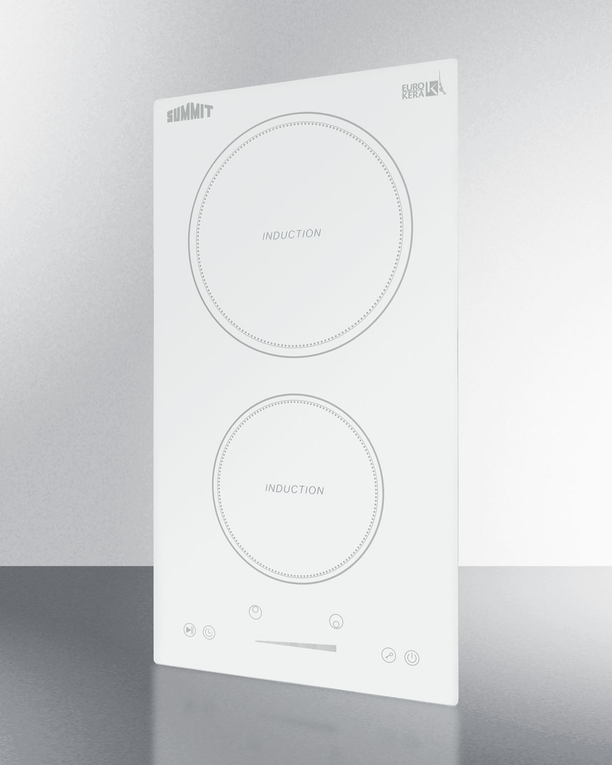 12" Wide 208-240V 2-Zone Induction Cooktop