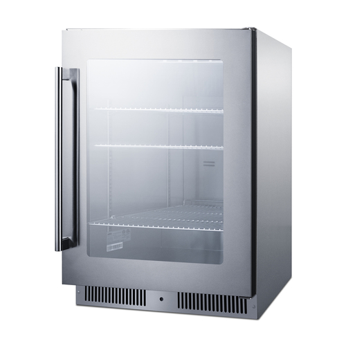 SCR611GLOS Refrigerator Angle