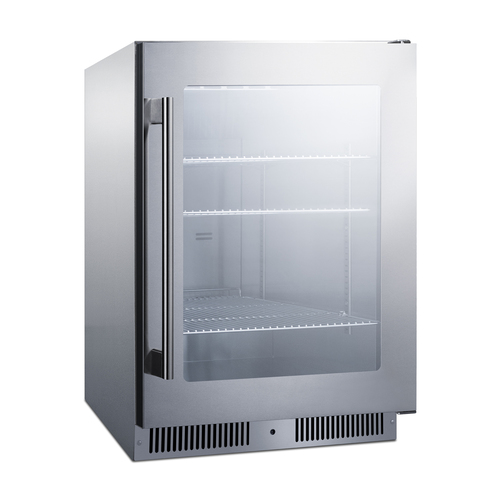 SCR611GLOS Refrigerator Angle