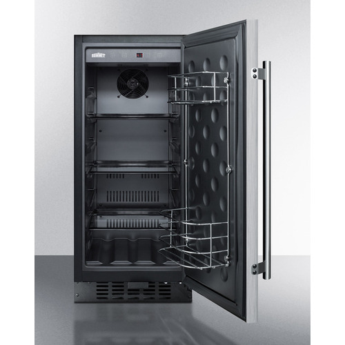 FF1538BCSS Refrigerator Open
