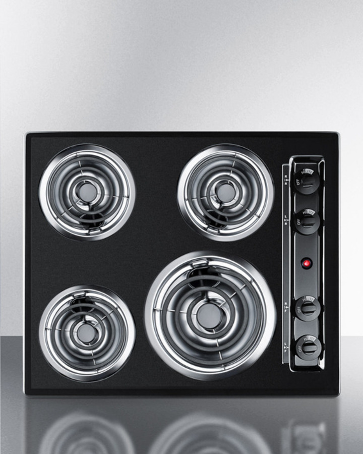 29.38 in. Coil Top Electric Cooktop in Stainless Steel with 4 Elements