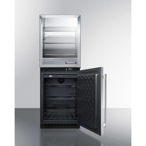 RFBW64 Warming And Cooling Cabinet Open