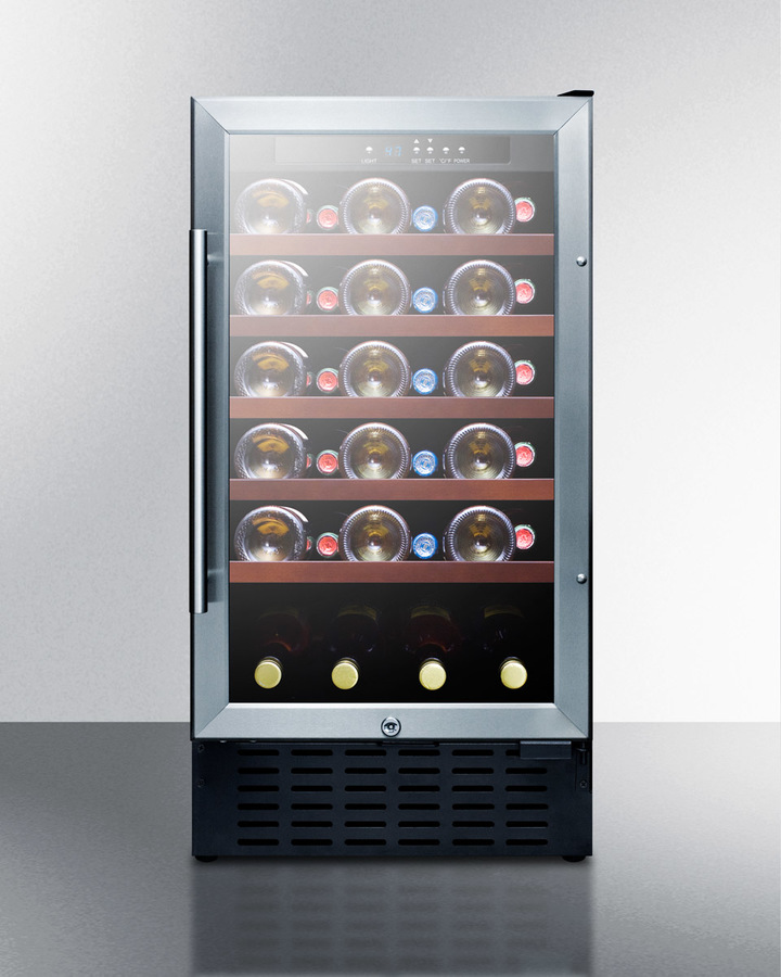 18 wide wine cooler built in