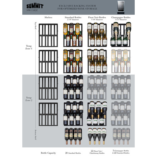 SWC182ZCSS Wine Cellar Matrix