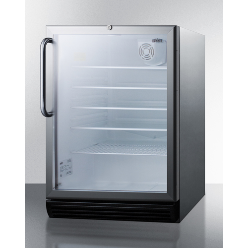 SCR600BGLCSS Refrigerator Angle