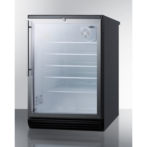 SCR600BGLHV Refrigerator Angle