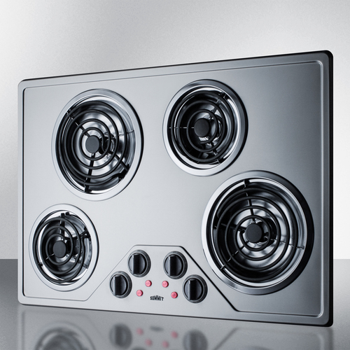 CR430SS Electric Cooktop Angle