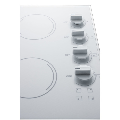 CR425WH Electric Cooktop Detail