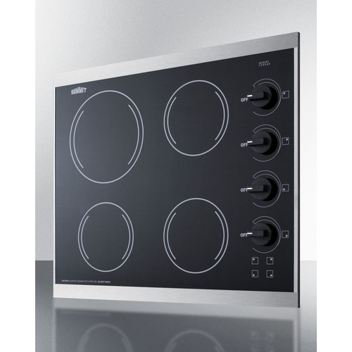 CRS426BL Electric Cooktop Angle