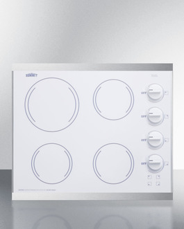 CRS426WH Electric Cooktop Front
