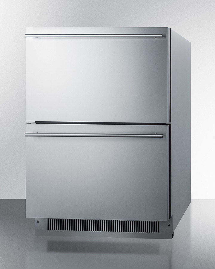 NEW scratch/dent Summit 24” bottom Freezer Refrigerator Stainless