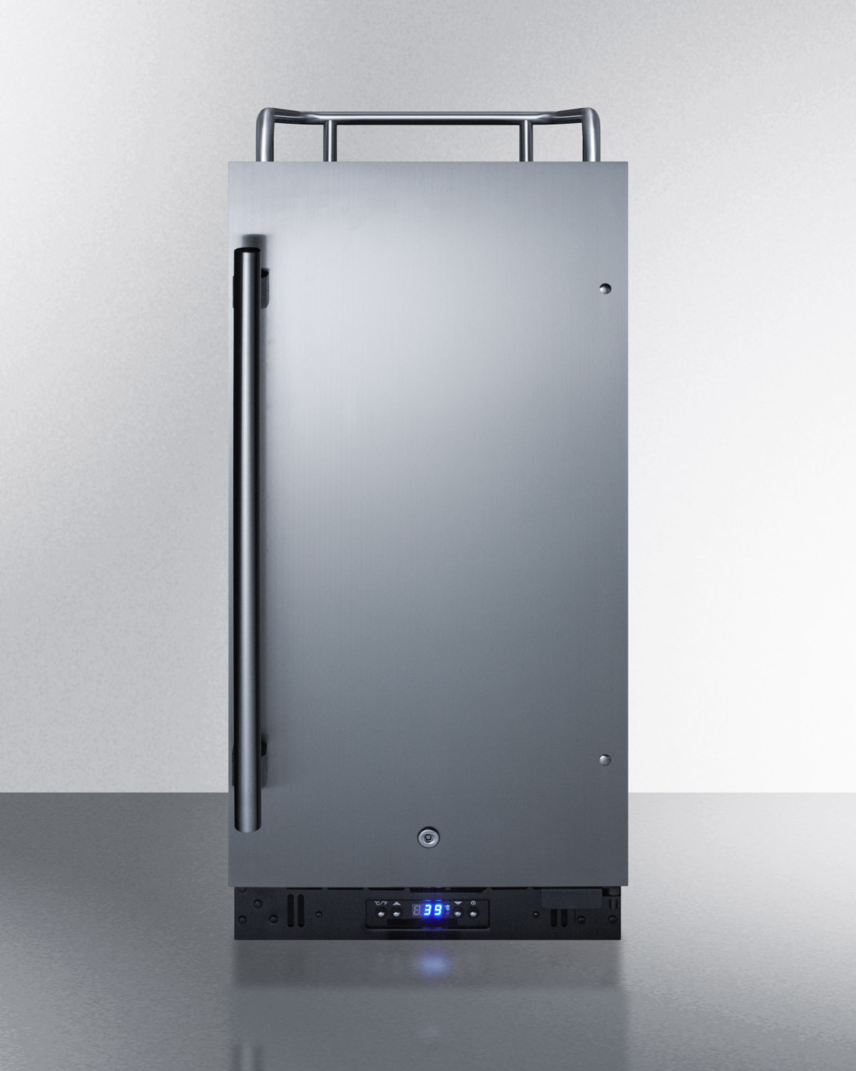 Summit Appliance SBC15NKCSS Built-in 15" Wide Commercially Listed Kegerator with Auto Defrost, Digital Thermostat, Versatile Kegerator, Front Lock, Sealed Back and Complete Stainless Steel Exterior on Fridge.com