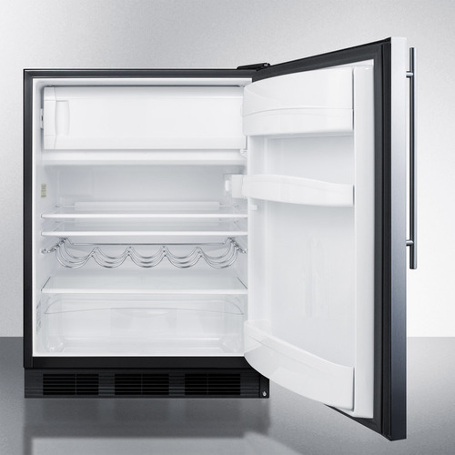 CT663BKSSHV Refrigerator Freezer Open