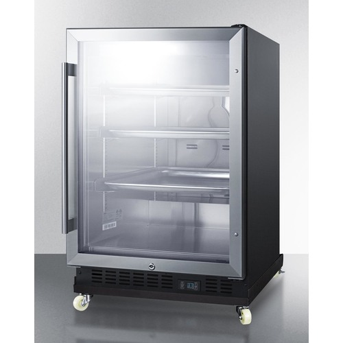 SCR610BLRI Refrigerator Angle