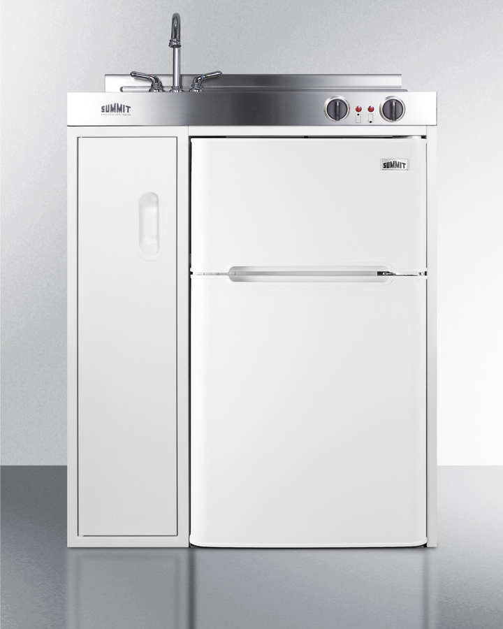 Summit Appliance 30 in. Compact Kitchen in White C30ELW - The Home Depot
