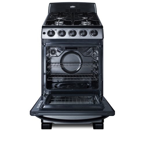 PRO201SS Gas Range Open