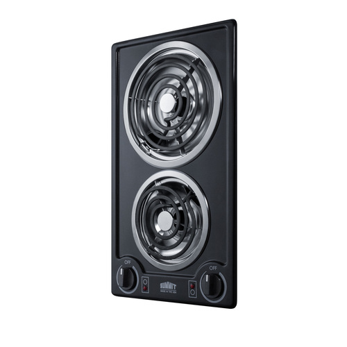 CCE212BL Electric Cooktop Angle