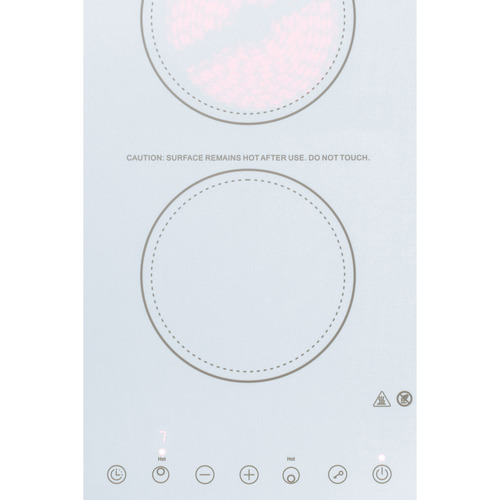CR2B15T2W Electric Cooktop Detail