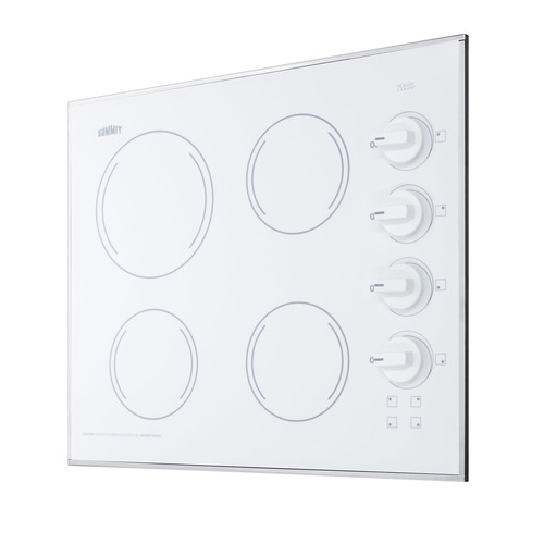 CR425WH Electric Cooktop Angle