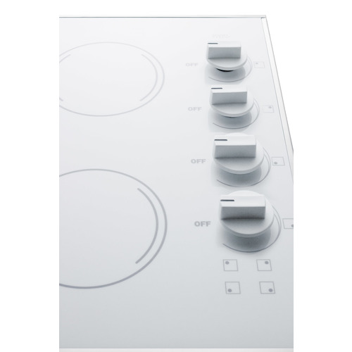 CR425WH Electric Cooktop Detail