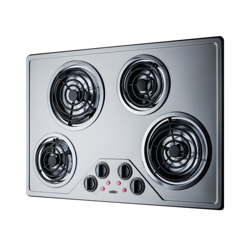 CR430SS Electric Cooktop Angle