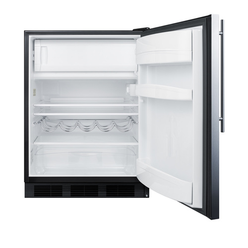 CT663BKSSHV Refrigerator Freezer Open