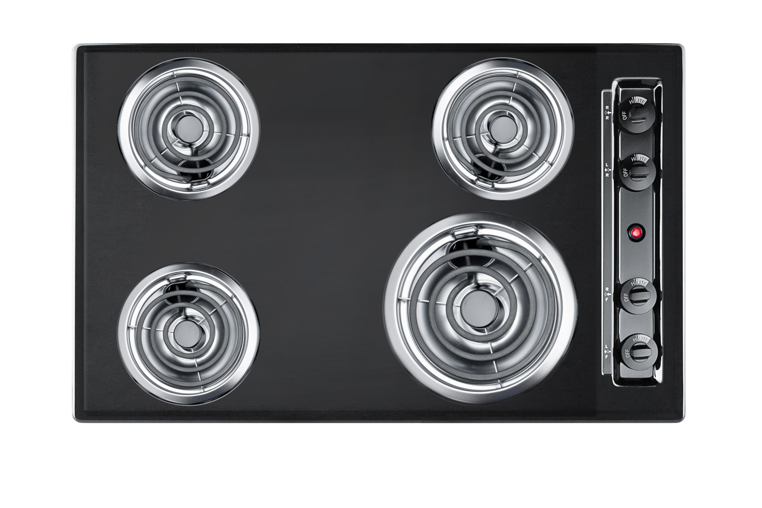 Summit 30" Wide 4-Burner Coil Cooktop