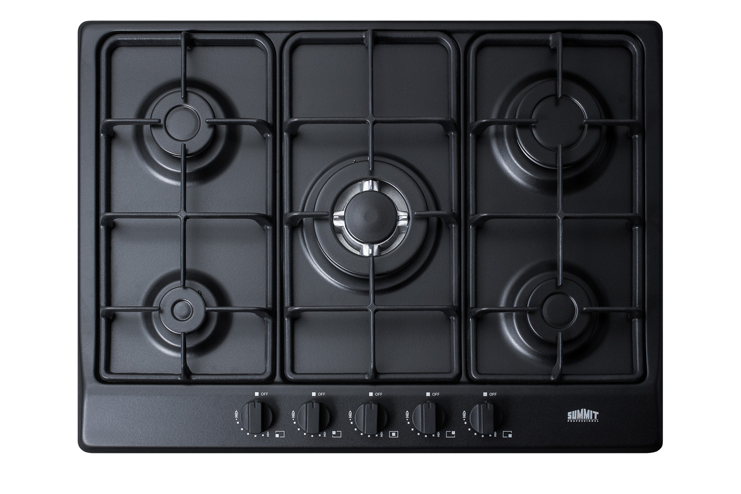 5 sealed burners to maximize cooking capacity with less counter space