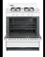 WTM2107S Gas Range Open