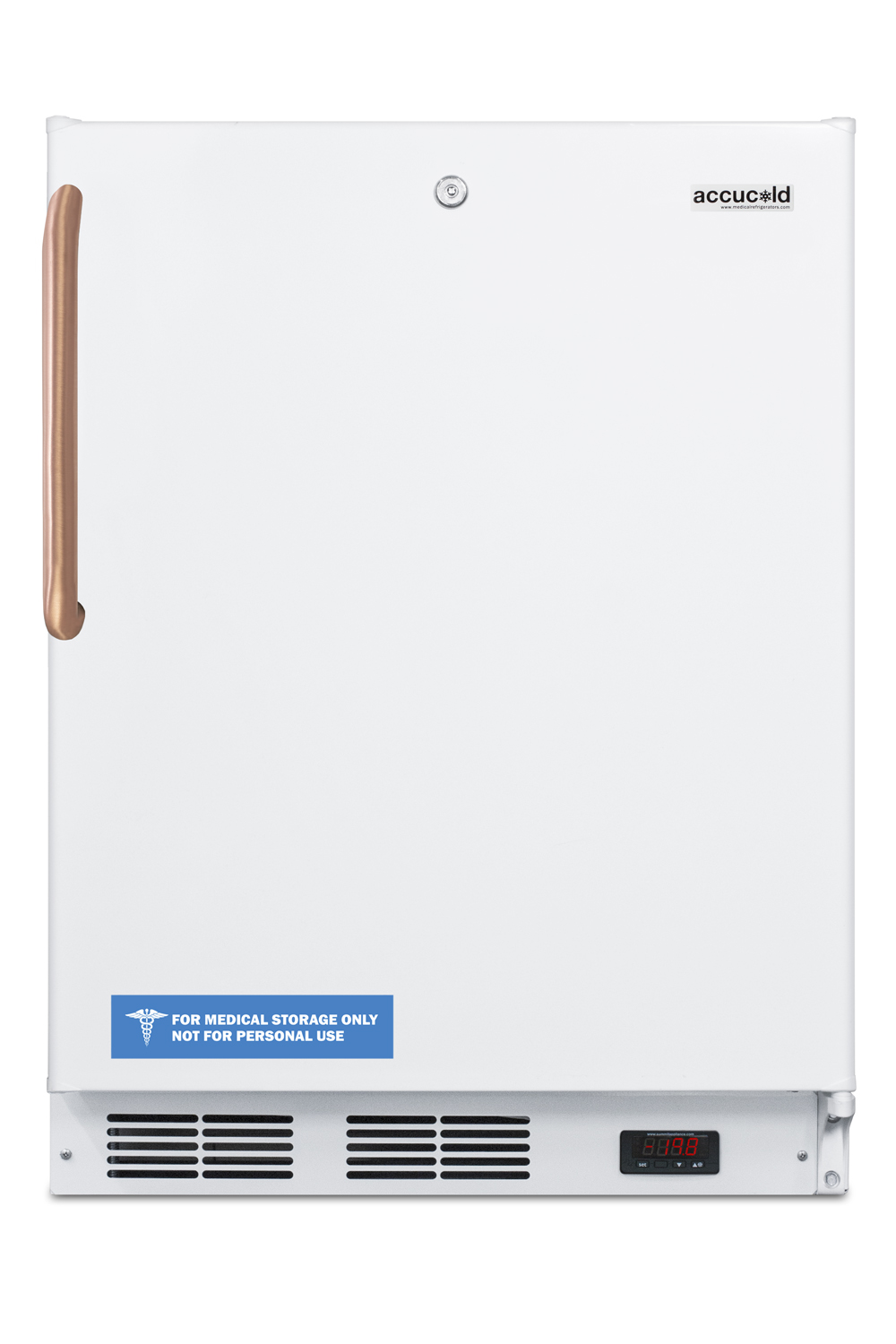Summit 24" Wide Built-In All-Freezer with Antimicrobial Pure Copper Handle, ADA Compliant