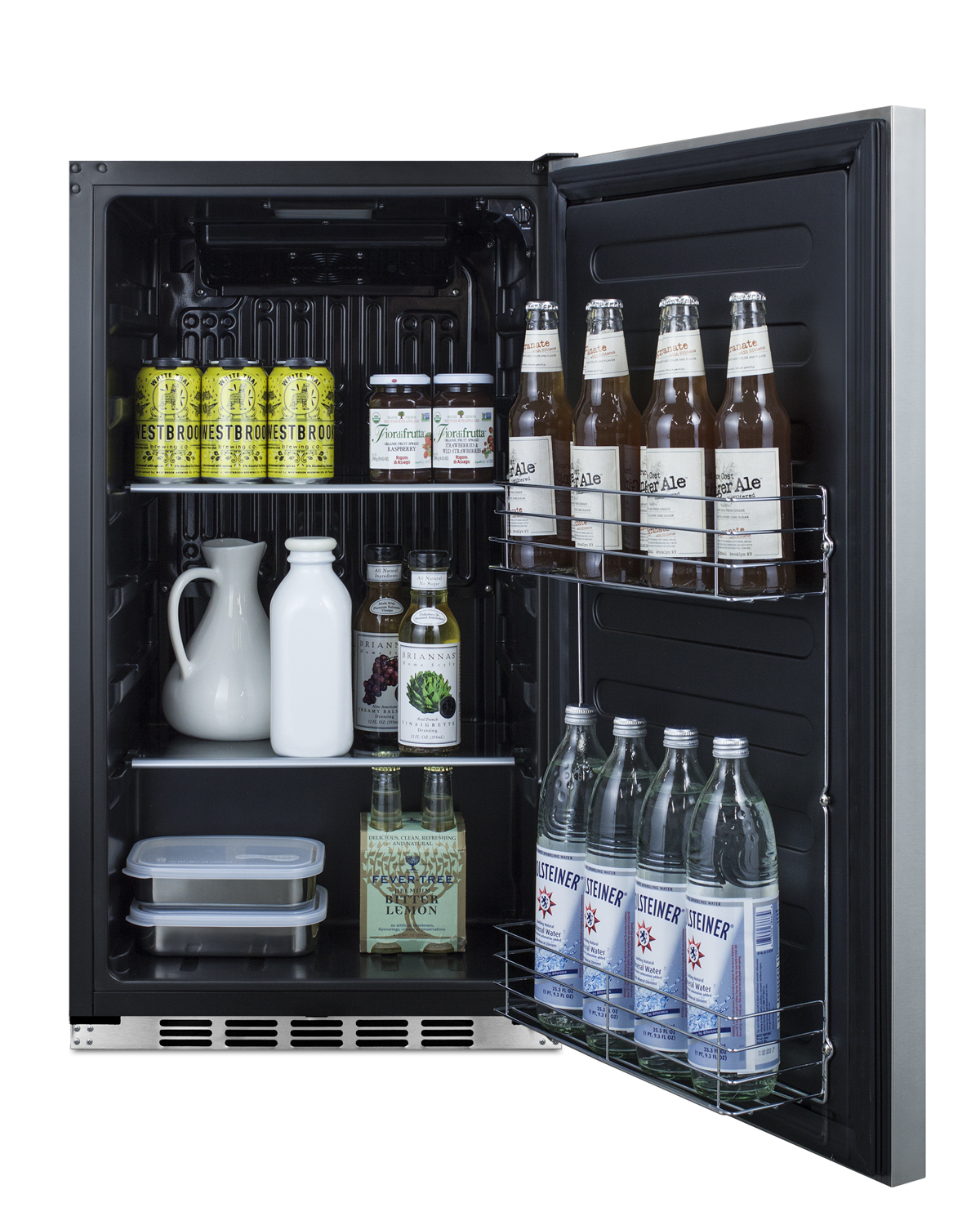 Summit 19 Inch Built In Undercounter Compact All-Refrigerator FF195H34CSS | Fridge.com