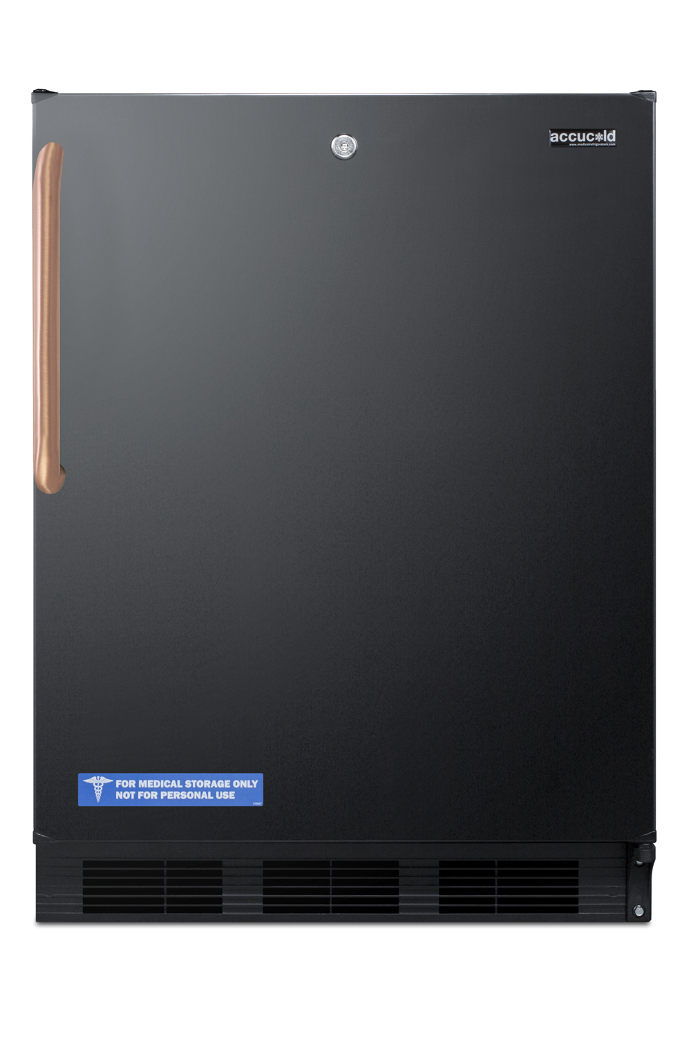 Summit 24" Wide Built-In All-Refrigerator with Antimicrobial Pure Copper Handle, ADA Compliant