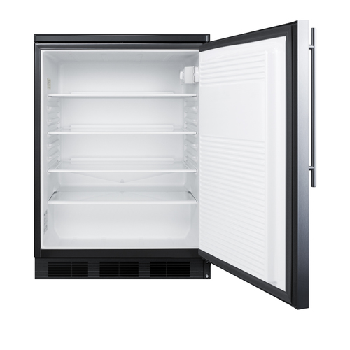 FF7LBLKSSHV Refrigerator Open