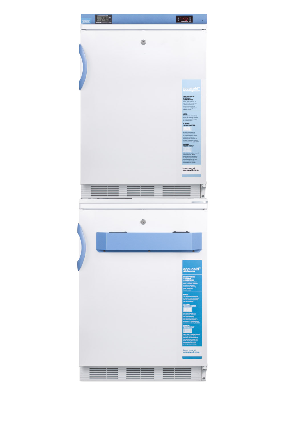 Summit 24" Wide All-Refrigerator/All-Freezer Combination