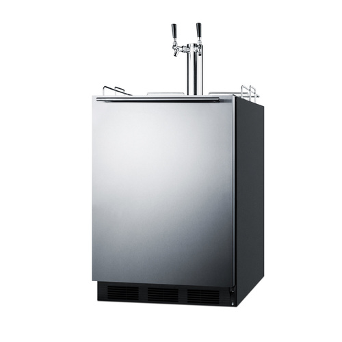 SBC58BLBIADACFTWIN Kegerator Angle