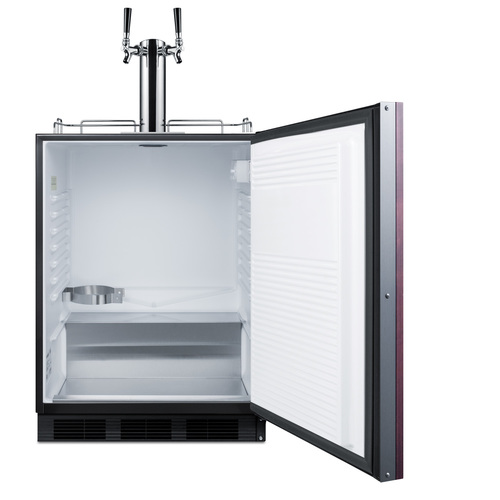 SBC58BLBIADAIFCFTWIN Kegerator Open