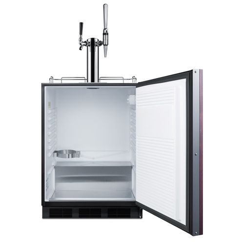 SBC58BLBIADAIFCMTWIN Kegerator Open