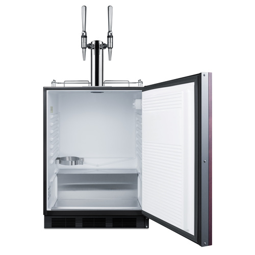 SBC58BLBIADAIFNCFTWIN Kegerator Open